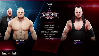 BROCK LESNAR VS UNDERTAKER | WRESTLEMANIA 30 MATCH RECREATE | WWE 2K19 GAMEPLAY |