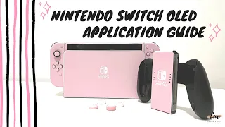 Unboxing and Making my Nintendo Switch OLED PINK. How to apply LuxSkinsOfficial skin.