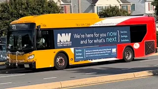 Fairfax connector 2015 New flyer Xcelsior XD35 #7806 and 2012 onion VII #3082 route 373 & route 305