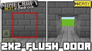 Minecraft Bedrock -  2x2 FLUSH PISTON DOOR ( Jeb Door )[ Tutorial ] PS4 / MCPE / Xbox / Switch