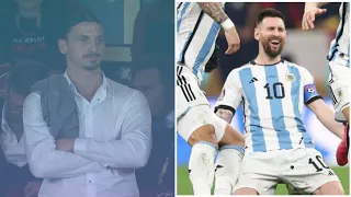 The reaction of Zlatan ibrahimovic, Batistuta, Pogba, Aguero.. after the victory of Argentina