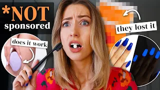 I Tested Every OVERLY SPONSORED Product... what's ACTUALLY worth buying??