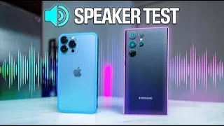 IPhone 13 Pro Max vs Galaxy S22 ultra speaker test 🎶