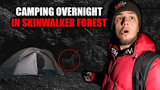 SKINWALKER FOREST - THE SCARIEST NIGHT OF OUR LIVES | CAMPING OVERNIGHT IN TERRIFYING FOREST