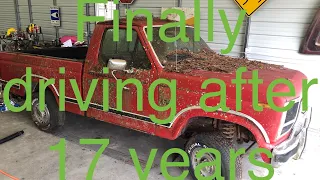 F150 back on the road after 17 years parked 84