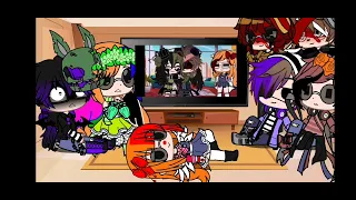 Afton react to Chris x cassidy||fnaf||my au||Chris x cassidy||Micheal x ennard||William x clara||