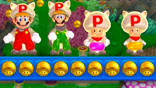 New Super Mario Bros U Deluxe – 4 Players World 9 Walkthrough Co-Op