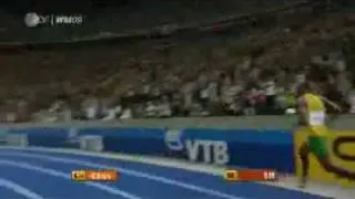 Usain Bolt 100m in 9 58 secs New World Record 2009 in Berlin