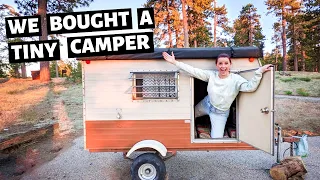 WE BOUGHT THE SMALLEST CAMPER EVER! //1983 Ashford Travel Trailer FULL TOUR