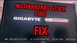 HOW TO FIX (Motherboard Stuck Logo) COMPUTER STUCK logo BIOS (SOLVED)