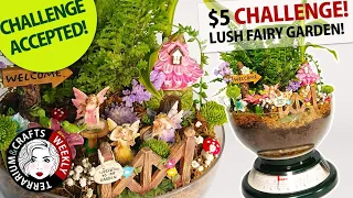 Fairy Garden DIY, Terrarium Planter, Whimsical Decor, Miniature Craft Ideas. Make to Sell or Gift