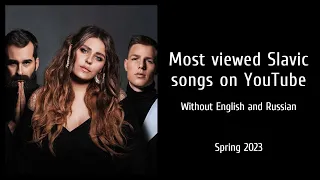 Top 200 Most Viewed Slavic Songs on Youtube - Spring 2023 [Without English and Russian]