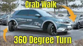 Hyundai Ioniq 5 Performs 360 Degree Turn and Crab Walk