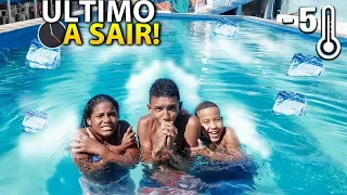 ULTIMO A SAIR DA PISCINA GANHAR 100R$!! [ MARLON VLOG ]