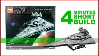 LEGO Imperial Star Destroyer 75252 SHORT BUILD Star Wars - 4 Minutes Fast Build - for Collecrors