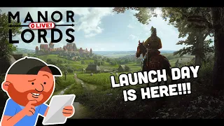 Manor Lords [LIVE🔴] | Ep 03 | Launch Day For The BEST Medieval Sims EVER! | Medieval City Builder