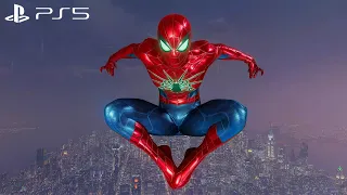Spider-Man Remastered PS5 - Spider Armor MK IV Suit Free Roam In (60FPS RT)