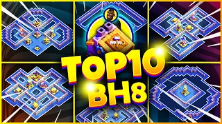 NEW TOP 10 BH8 Trophy Bases Copy Link | BEST BUILDER HALL 8 Bases, Clash of Clans