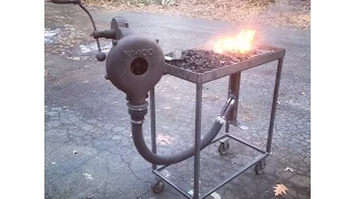 Home Made Coal Forge | Champion 400 Blower