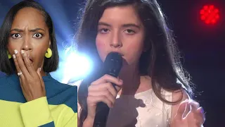 FIRST TIME REACTING TO | ANGELINA JORDAN "FEELING GOOD"  (10 YEARS OLD) LIVE REACTION