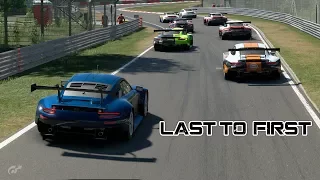 GT Sport - CRAZY RACE AT NURBURGRING LAST TO FIRST