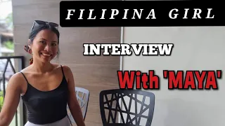 Interview with Beautiful Filipina 'Maya' #filipinagirl #provincephilippines