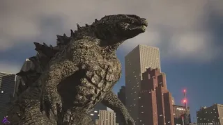 Godzilla Attacks Supermassive T Rex