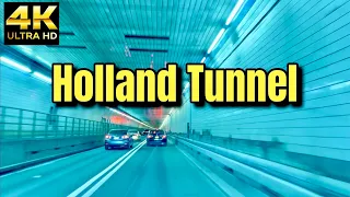 Driving Holland Tunnel from Jersey City , New Jersey to manhattan  New York City 2021