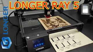 LONGER RAY5 5.5W Laser Engraver with Touch Screen  - Unboxing, Assembly And Test