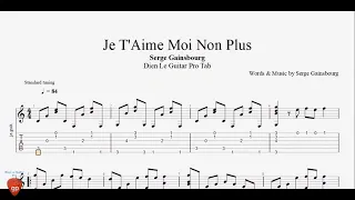 Serge Gainsbourg - Je T'Aime Moi Non Plus - Guitar Tabs