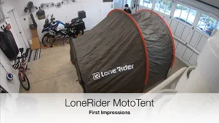 LoneRider MotoTent - First Impressions