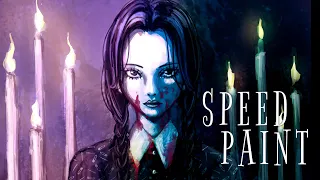 [Speedpaint] Wednesday Addams (Photoshop)