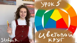 Курс рисование с нуля. Урок 5. Цветовой круг Иттена, оттенки.