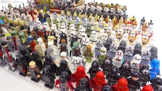 My LEGO Star Wars 400+ minifigure collection!