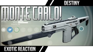 DESTINY EXOTIC MONTE CARLO REACTION! Destiny Playstation 4 Exclusive Exotic Engram Highlight