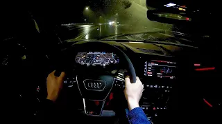 2022 Audi RS e-tron GT - POV Night Drive (Binaural Audio)