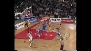 1993 Eurobasket second round Spain-Greece(highlights)