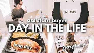 DAY IN THE LIFE OF AN ASSISTANT BUYER: busy 9-5 work days, work from home