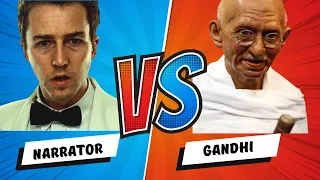 Why The Narrator Would Fight Gandhi?   (Fight Club Video Essay)