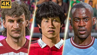 FIFA 23 ALL 40 HERO FACES in 4K - Yaya Toure, Voller, Park Ji Sung, etc.