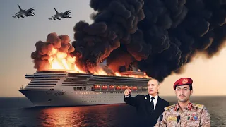 5 minutes ago! A Russian Yak-141 blew up the second largest US cruise ship carrying the Secretary of