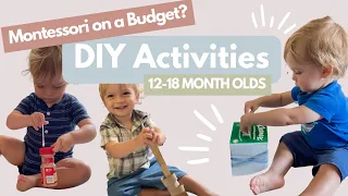 DIY Montessori Activities | 12-18 Months | Montessori on a Budget