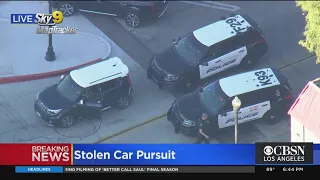 Stolen Car Pusuit Ends In Arrest Of Woman In El Monte