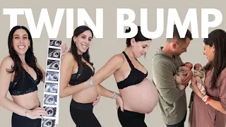 TWIN PREGNANCY TRANSFORMATION (week by week bump growth)