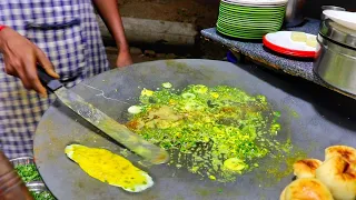 King Of Vadodara For Egg Dishes | Cheese Green Tukda Egg Dish | Egg Street Food | Indian Street Food