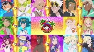 ALL Alola League Battles (Pokémon Sun/Moon) - Anime Inspired