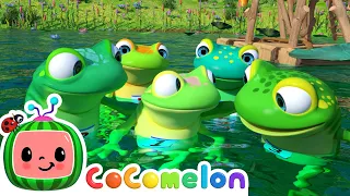 Five Little Speckled Frogs! | CoComelon Furry Friends | Animals for Kids