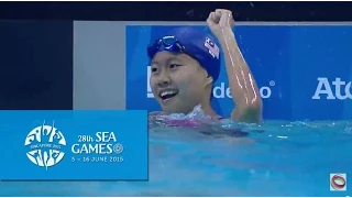 Swimming Women's 100m Breaststroke Final (Day 3) | 28th SEA Games Singapore 2015