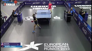 Yuan Jianan (FRA) vs Bajor Natalia (POL) - 1/16 de Finale des Championnats d'Europe