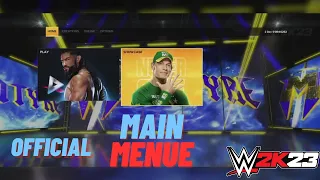 WWE 2K23 Main Menu Revealed Selection Screen